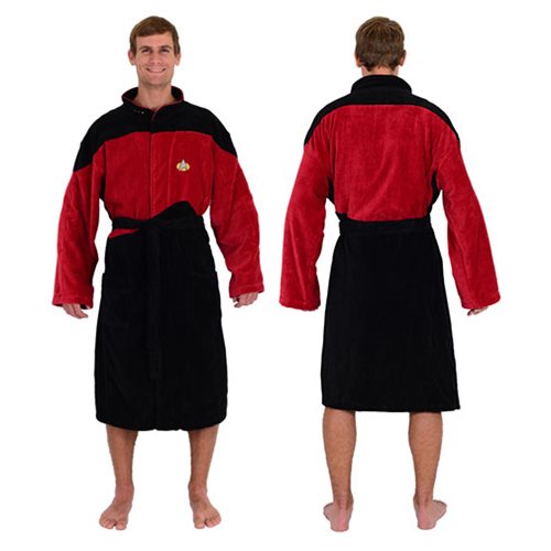 Star Trek The Next Generation Red Commander Bathrobe